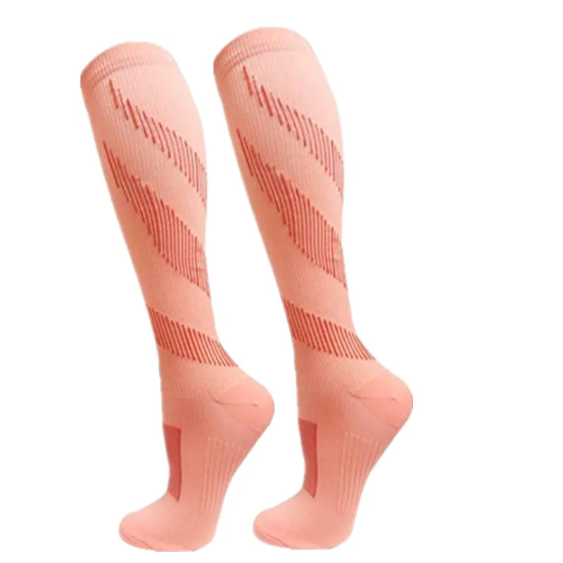 Compression Stockings Blood Circulation Promotion Slimming Compression Socks Anti-Fatigue Comfortable Solid Color Socks