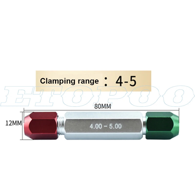 1pcs 0.1-0.49mm 0.5-5.99mm 6-9.99mm 20.0mm Cylindrical Pin Gauge Smooth Plug Gauge Hole Gauge Handle Step Pin Gage Holder Tools
