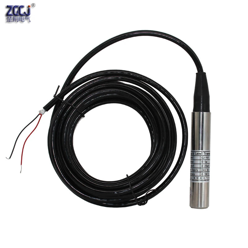 Submersible type liquid level sensor 4-20mA 0-5V 0-10V RS485 output 1m 2m 3m 4m 5m 6m 7m 8m 9m 10m 15m water level transmitter