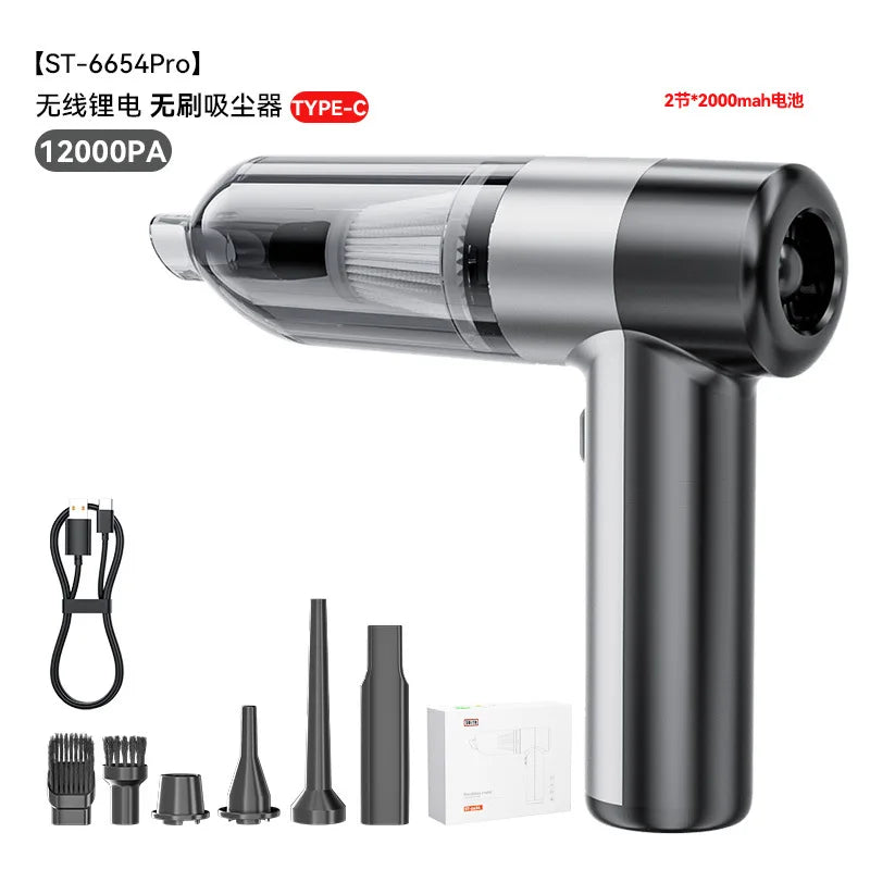 New large vacuum cleaner mini handheld wireless suction and blowing integrated trolley portable