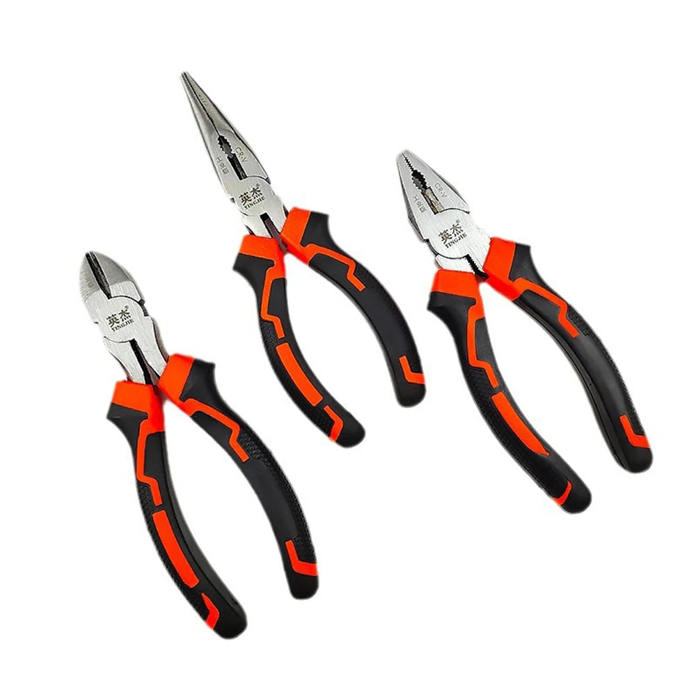 Wire Pliers，Sharp Large Opening Diagonal Pliers Needle Nose Pliers，for Cutting，Twisting and Clamping MetalWires Tools