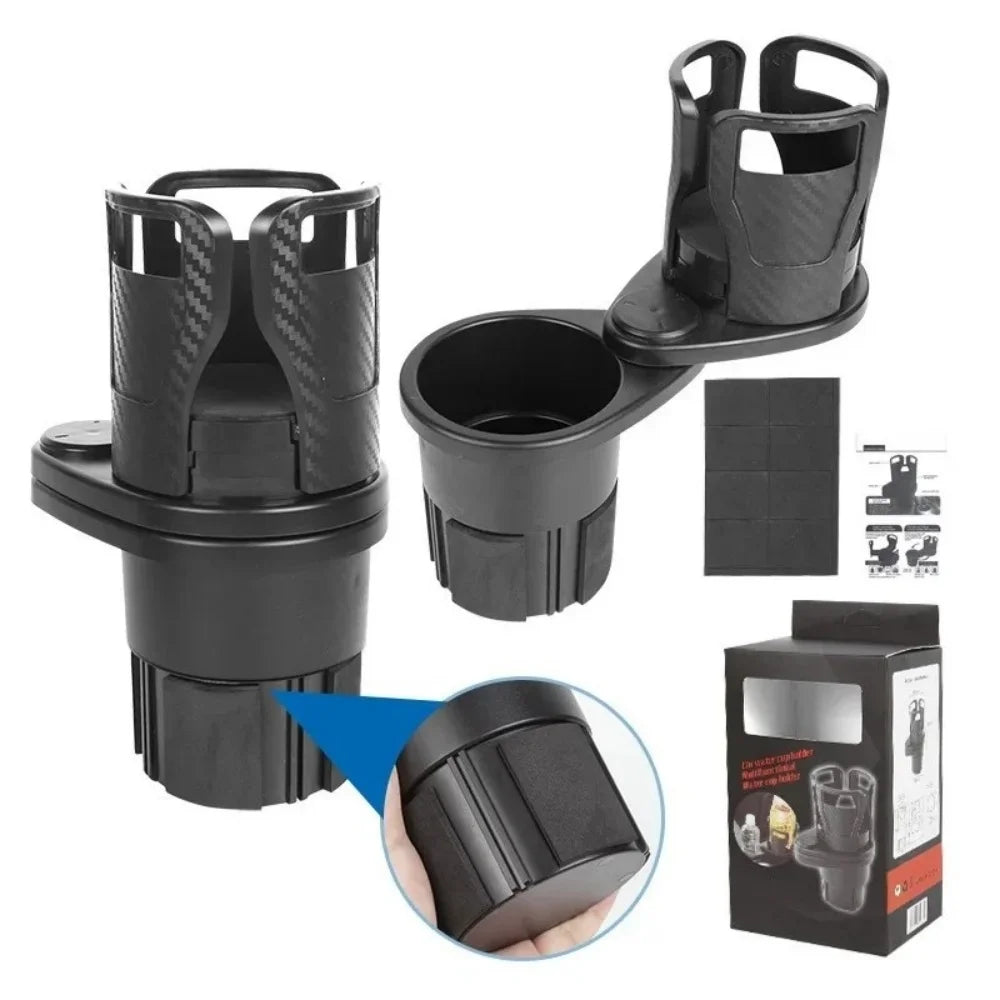Multifunctional Car Cup Holder Drink Bottle Mount Adjustable Expandable Vehicle Cup Saving Holder Car Dual Cup Beverage Rack