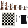 32pcs Wooden Chess Pieces Complete Chessmen wood Chess Set Chess Piece Accessories