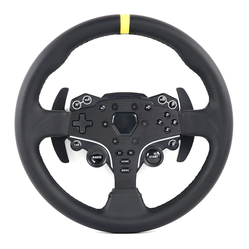 ES&ESX R3 R5 12inch/305mm Generic Replacement Sim Racing Steering Wheel Come with Paddle Shifter Extension