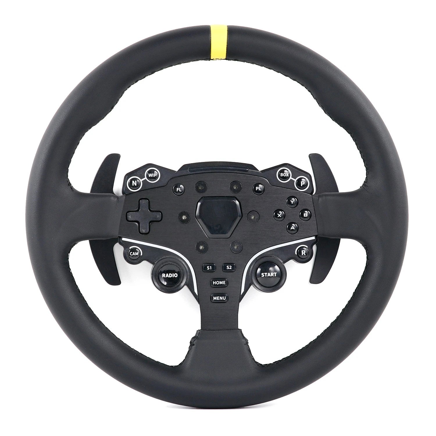 ES&ESX R3 R5 12inch/305mm Generic Replacement Sim Racing Steering Wheel Come with Paddle Shifter Extension