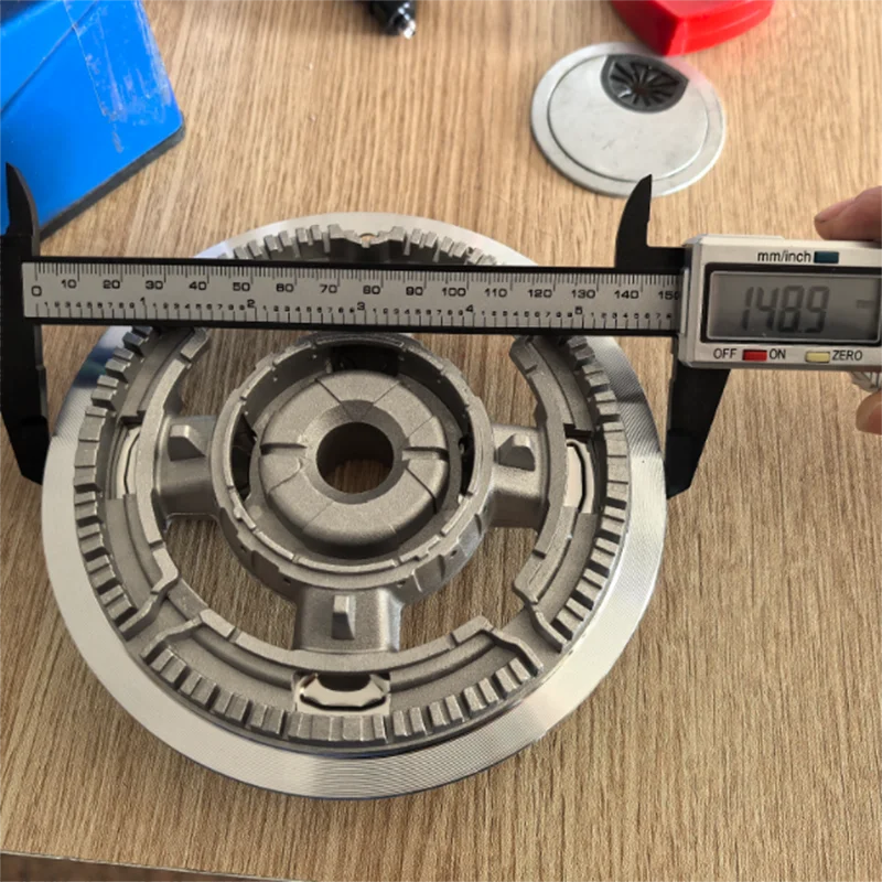 High temperature resistant AL base without caps heat resist aluminum parts seat burner for 55/75/100/130/135mm cap