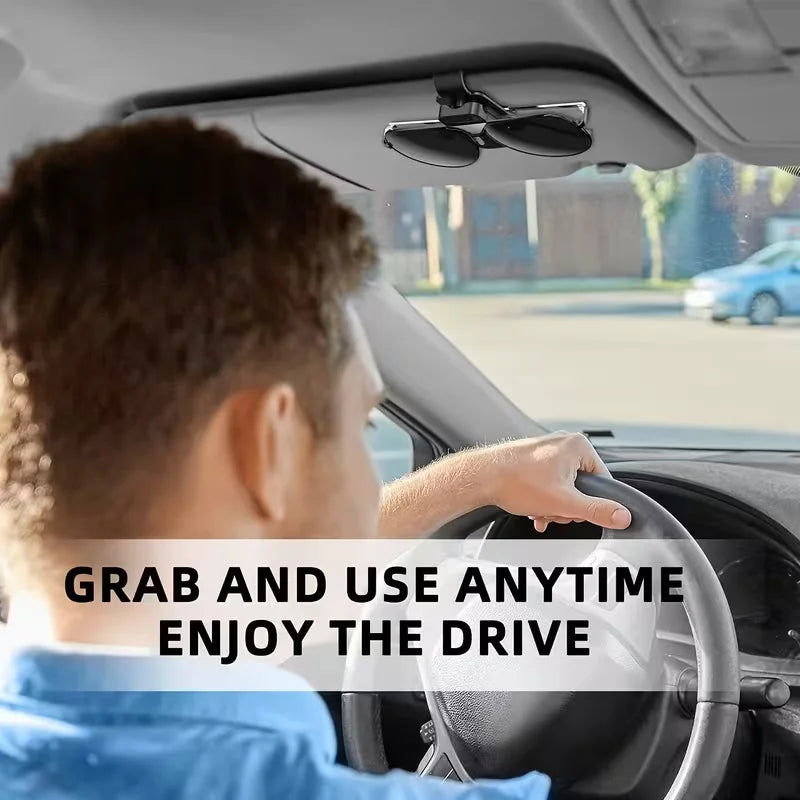 Car Sun Visor Sunglasses Clip Holder Stable Eyeglasses Hanger Card Ticket Organizer Interior Storage Clip Car Decor Accessories