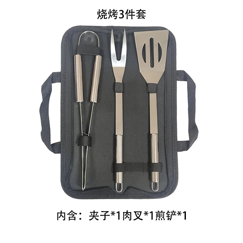 Stainless Steel Grill Set Grill Set Outdoor Portable BBQ Tool Set