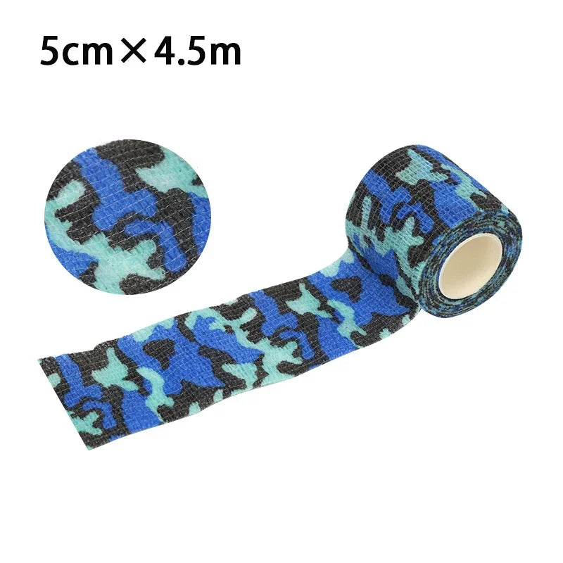 New Self Adhesive Non-woven Colorful Bandage Survival Elastic Band Wound Protection Joint Fixation Outdoor Emergency Equipment