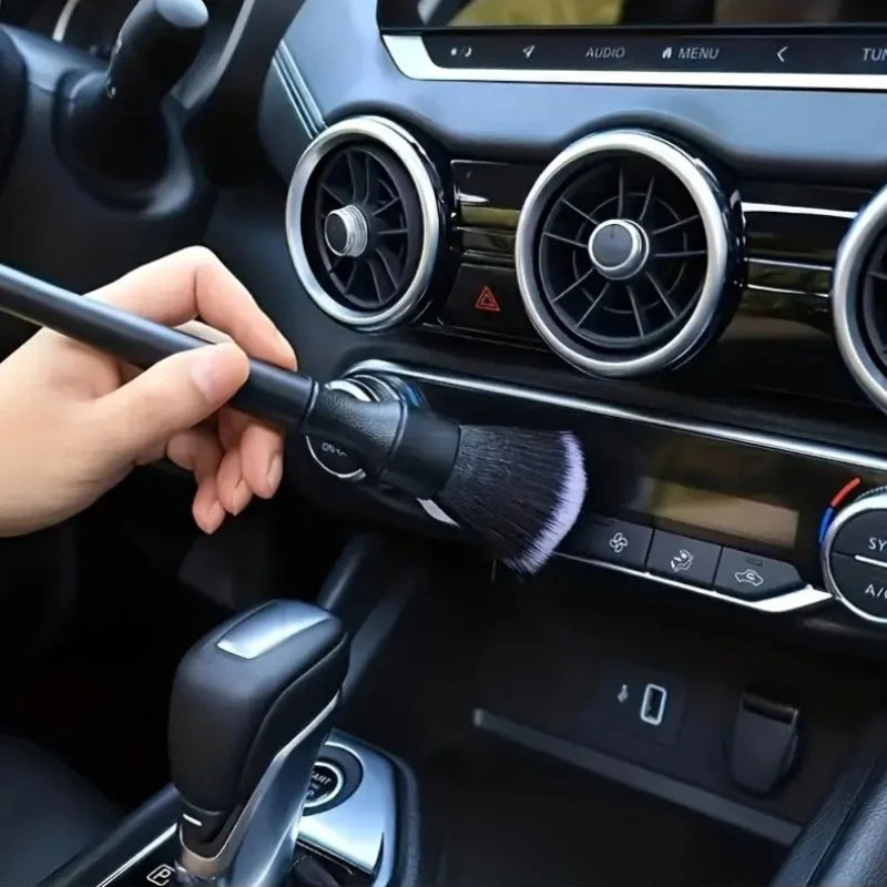 1pcs Car Interior Detailing Brush Soft Bristle Cleaning Brush Motorcycle CarCleaning Tool Auto Detail Dash Duster Brush