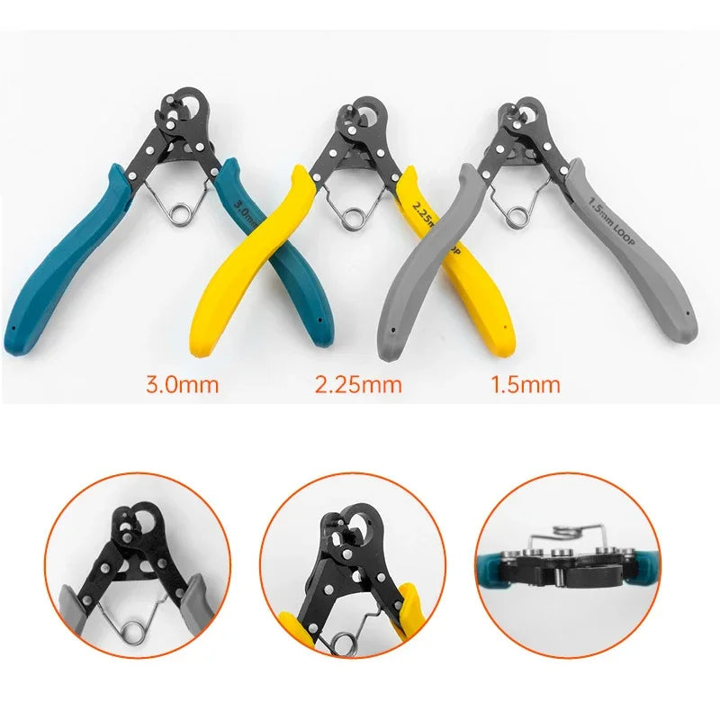 1.5/2.25/3mm Repair Jewelry Making Tool Repair Wire Rolling Pliers Craft Jewelry Making Round Nose Pliers For Wire Ring Wrapping