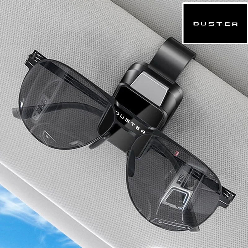 Car Sun Visor Carbon Glasses Sunglasses Clip Holder case Storage for Dacia Duster 2024 2025 2026 Auto assecories Interior
