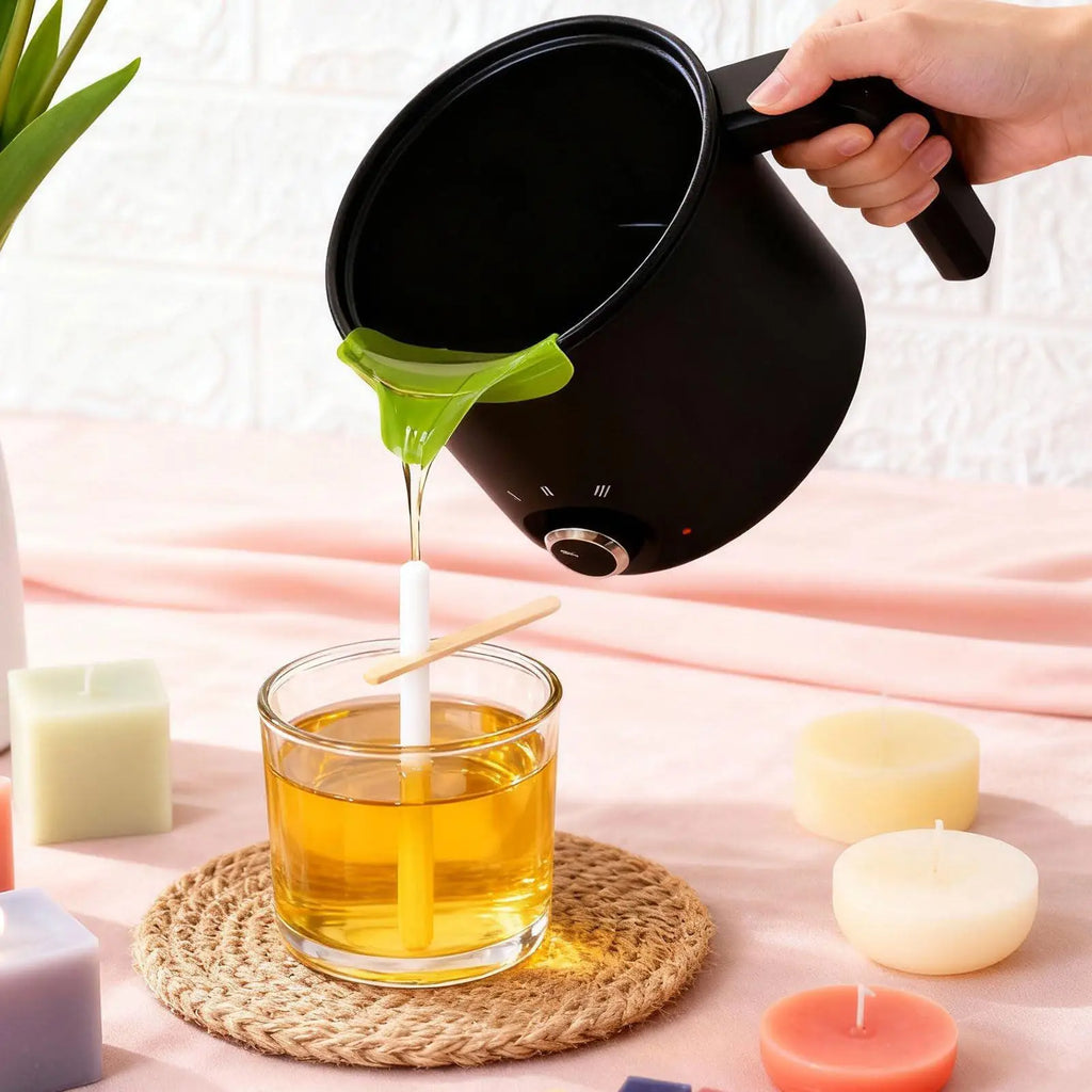 Candle Wax Melting Pot 1.5L Large Stainless Steel Electric Non-stick Candle Making Pot Melting Pitcher for Soap Candy Chocolate