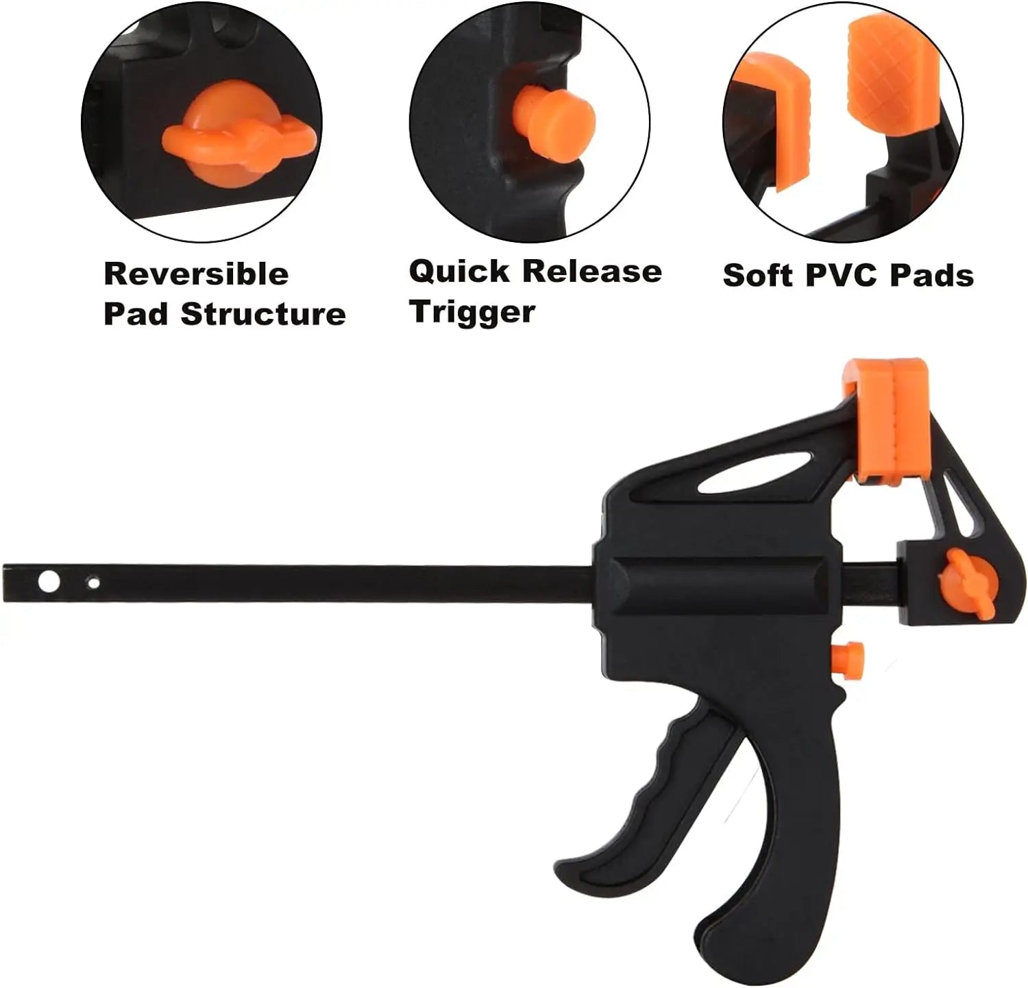 2pcs/set F-type Fixing Clip, Woodworking Tool Clip, Suitable for Adhesive Fixation, DIY Quick Grip Clip