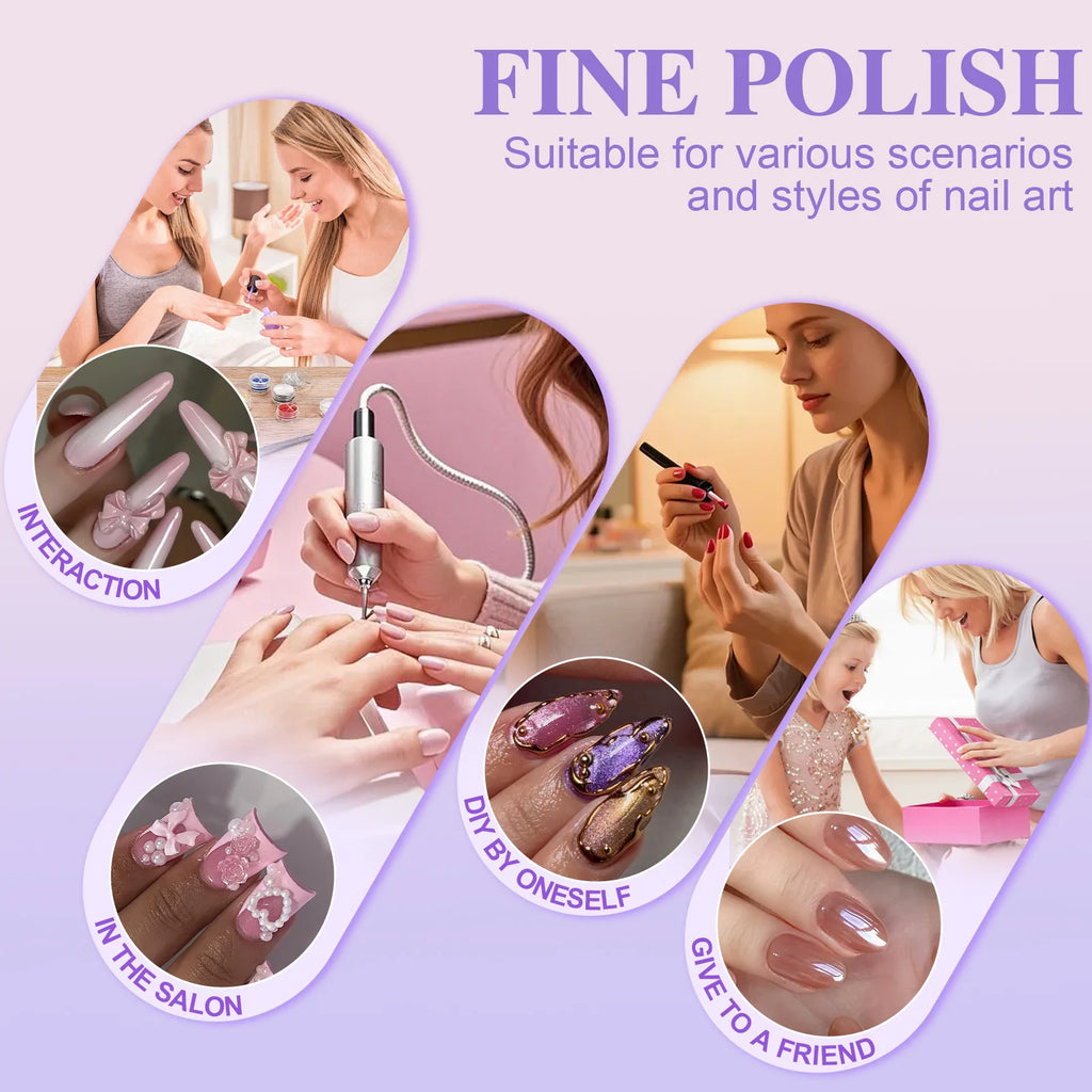 6Pcs/box Multi Functional Nail Cutters Electric Nail Drill Bits For Manicure Pedicure Tungsten alloy Grinding Head Nail Tools