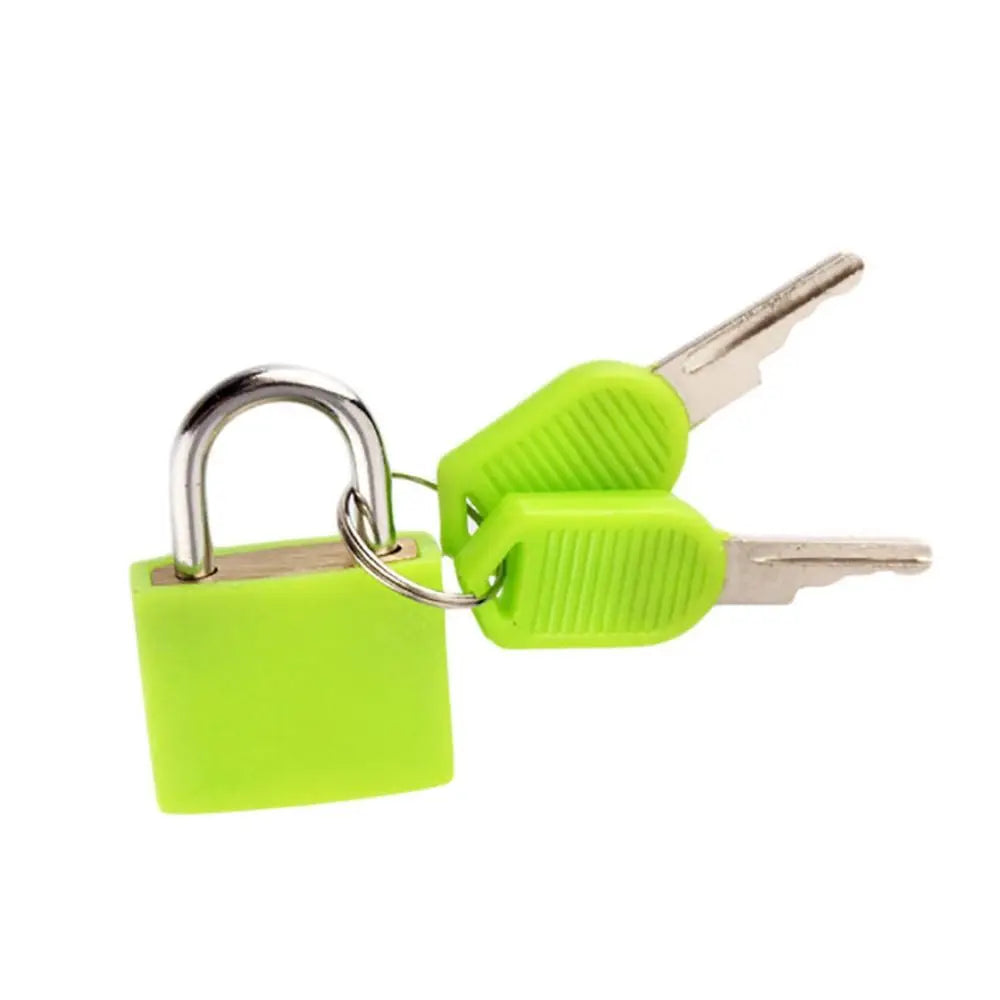 23mm Strong Steel Travel Supplies Dormitory Appliances Cabinet Door Bookbag with 2 Keys Suitcase Padlock Small Luggage Lock
