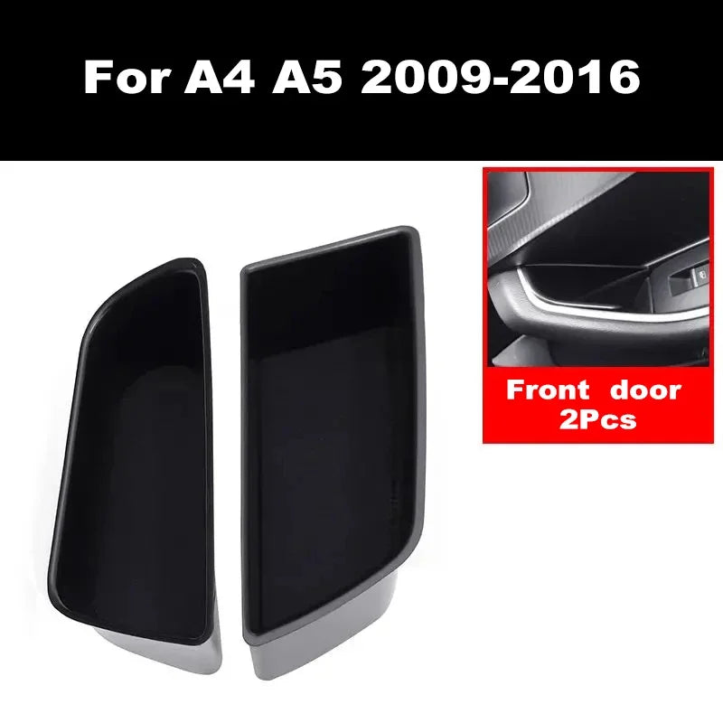 Car Door Storage Box  For Audi A4  A5  A5 Copue  Door Organizer Auto Interior Accessories  Car Interior Organizing Solution