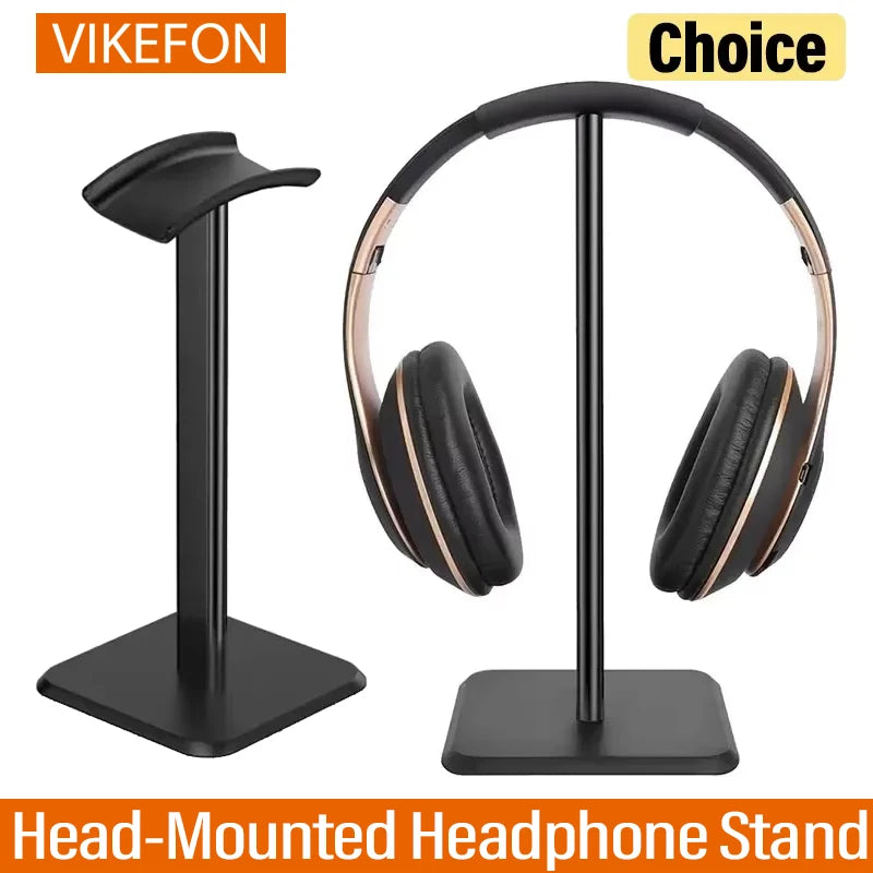VIKEFON Head-Mounted Headphone Stand Stylish Detachable Headset Holder For Airpods Max Beats Bose Sennheiser Display Stand
