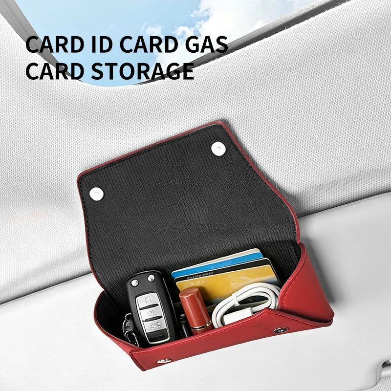 New Car Sun Visor Storage Holder Magnetic Suction Car Glasses Case Car Interior High-end Sunglasses Box Car Interior Accessorie