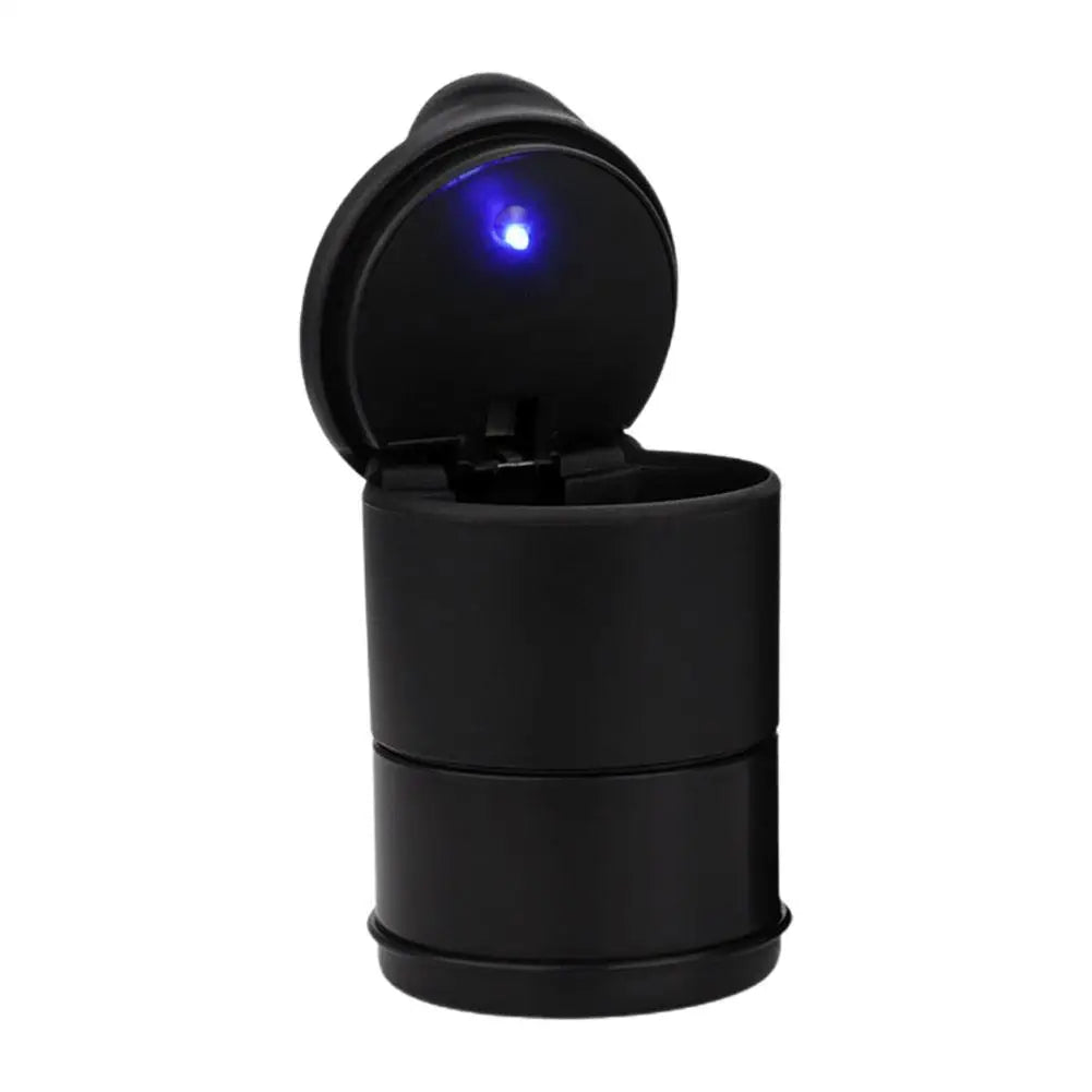 Car Ashtray With LED Light Portable Auto Ashtray Cigarette Ash Holders Flame Decor Smoke Accessories Retardant Car Cup Inte O3Z3