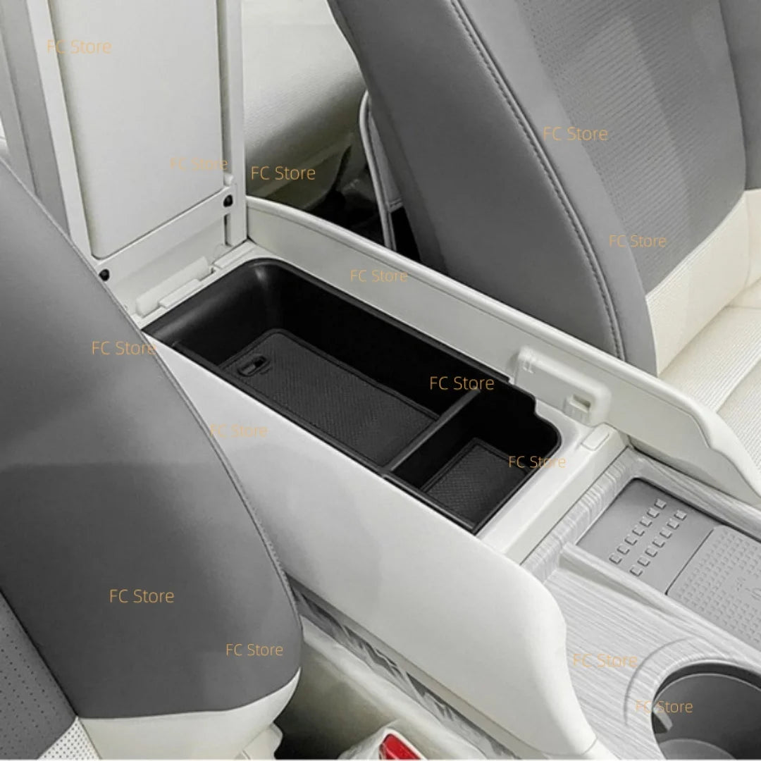 For IONIQ 9 2025 Center Console Organizer Box Armrest Box Car Interior Storage Box Anti-slip Silicone Mat Organizer Insert
