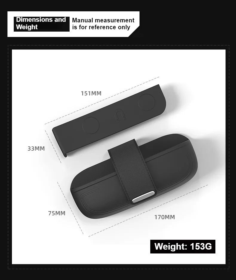 For Tesla Model 3/YL/Y Juniper 2025 2026 Silicone Glasses Case Magnetic Closure Design Sun Glasses Storage Box Car Accessories