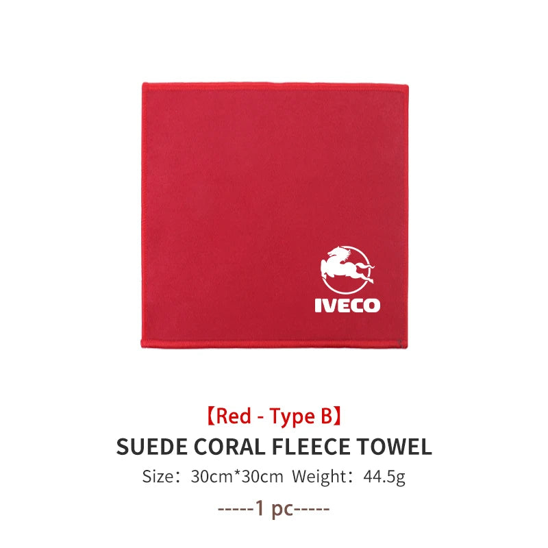 For IVECO Car Cleaning Cloth Towel Deer Skin Velvet Washing Tool Accessories Daily Eurocargo‌ S-Way T-Way Stralis‌ Powerstar‌