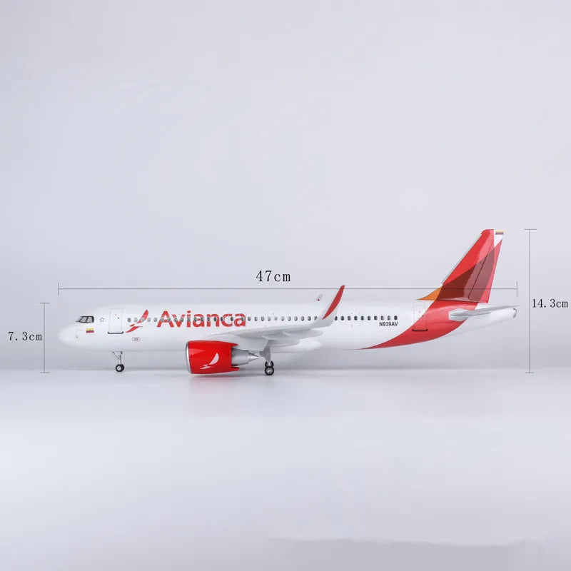 New 1:150 Scale Airplane Diecast Resin Aircraft Avianca Boeing B787/A320 Neo Airline Plane Model Collection Display Gifts