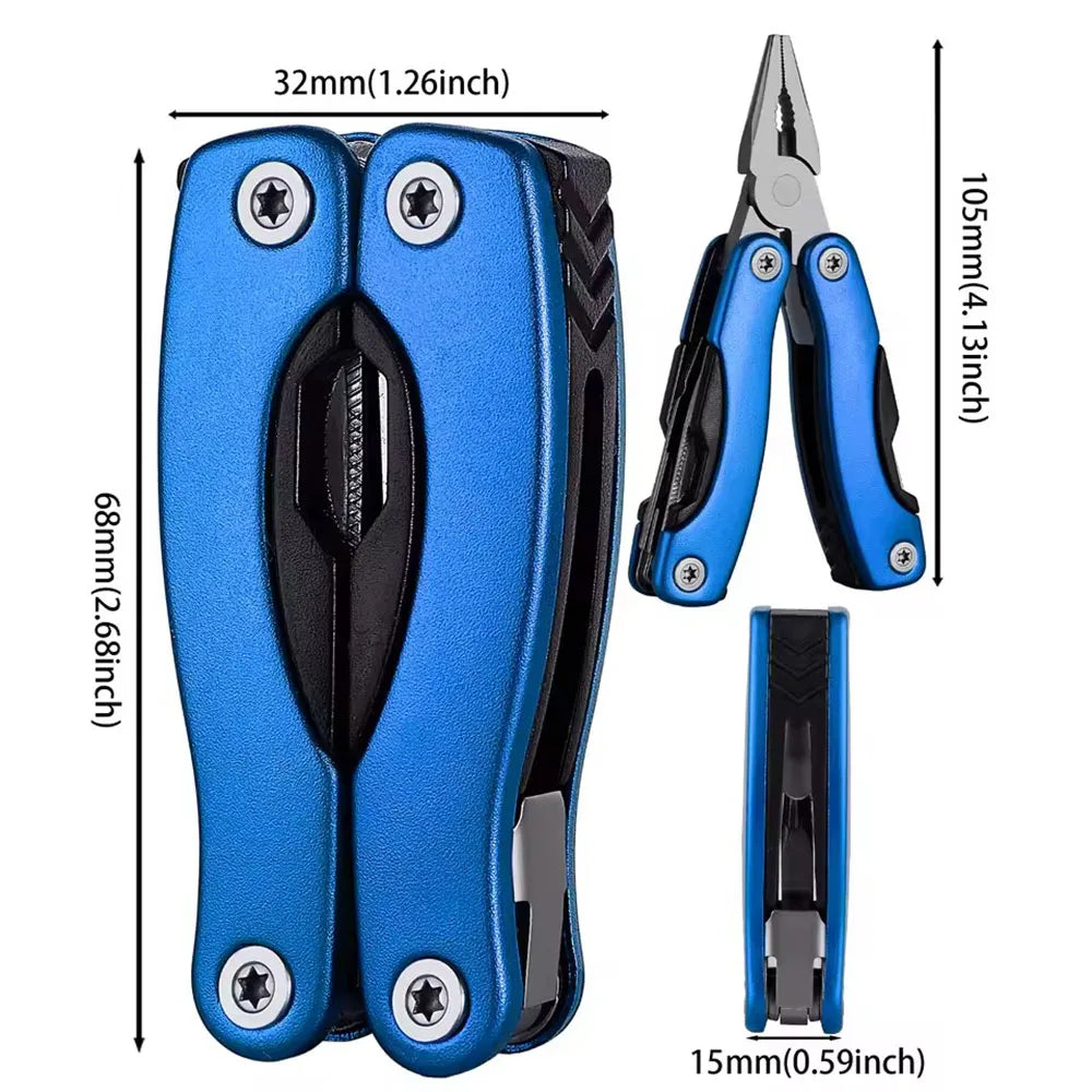 Portable Pocket Multi-Tool Pliers, Peelable, Folding Knife, Multi-Tool for Outdoor Camping, Folding Multifunctional Hand Tools