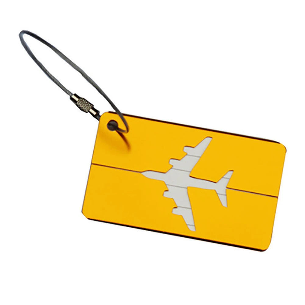 Premium Aluminum Travel Luggage Tag Durable Luggage Identification with Business Card Holder Fashion Tag Travel Accessories