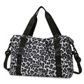 Leopard Printing Travel Duffels Bag Large Capacity Sports Gym Tote Bag Weekend Luggage Storage Bag for Students