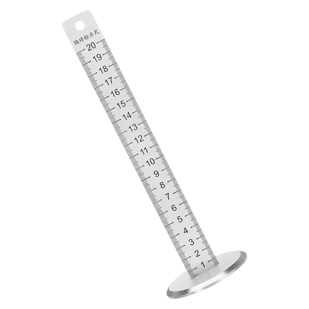 Precision Level Tool Stainless Steel Tiling Level Ruler Floor Tile Contour Measuring Positioning for Professional DIY