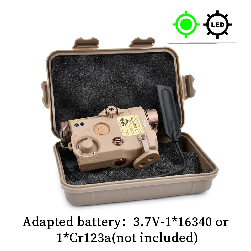 Tactical ATPIAL (LA-5C/PEQ UHP) Ultra High Power AN/PEQ-15 Scout LED Fit 20MM Rail Hunting Outdoor strong light flashlight