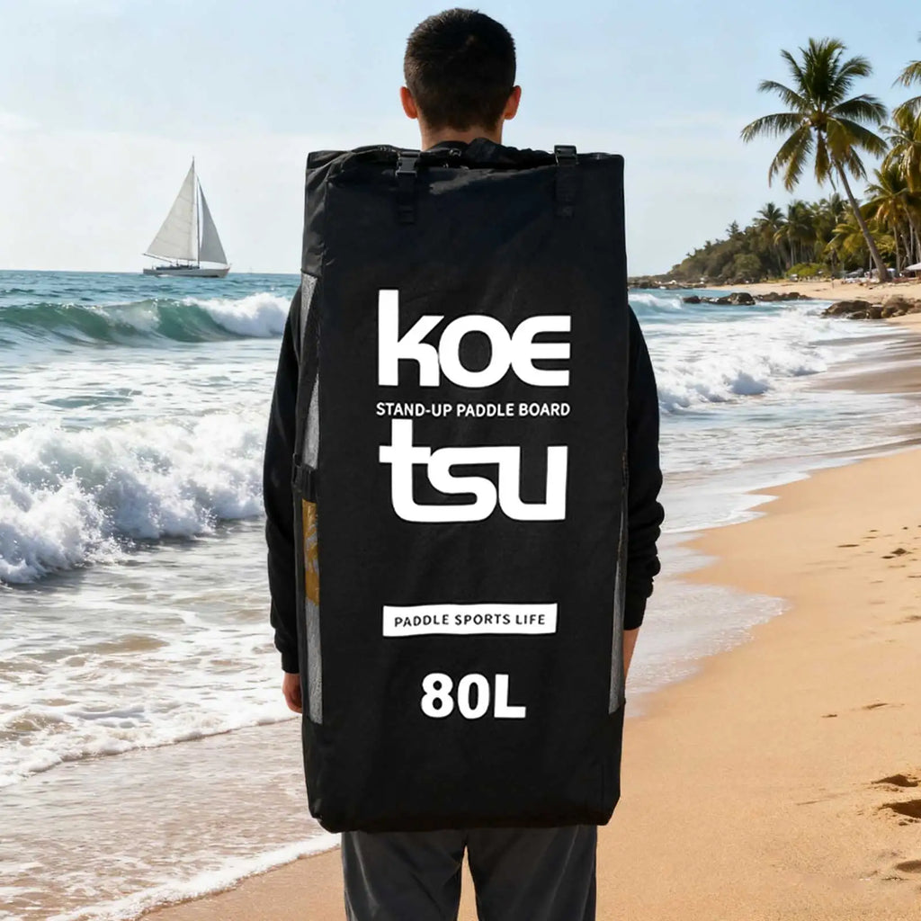 80L Premium Inflatable Paddle Board Bag, SUP Kayak Bag Travel Backpack Large Capacity Storage Bag Made from 600D Oxford Cloth