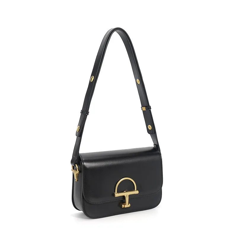 Luxury Brand Popular Classic Elegant Leather Diaper Bag High-End Minimalist Square Satchels for Women
