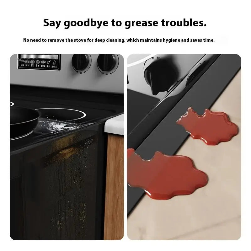 Heat-Resistant Silicone Stove Cover - Universal Anti-Dust Seal Mat for Gas/Cooktop Countertop Cleaning Protection