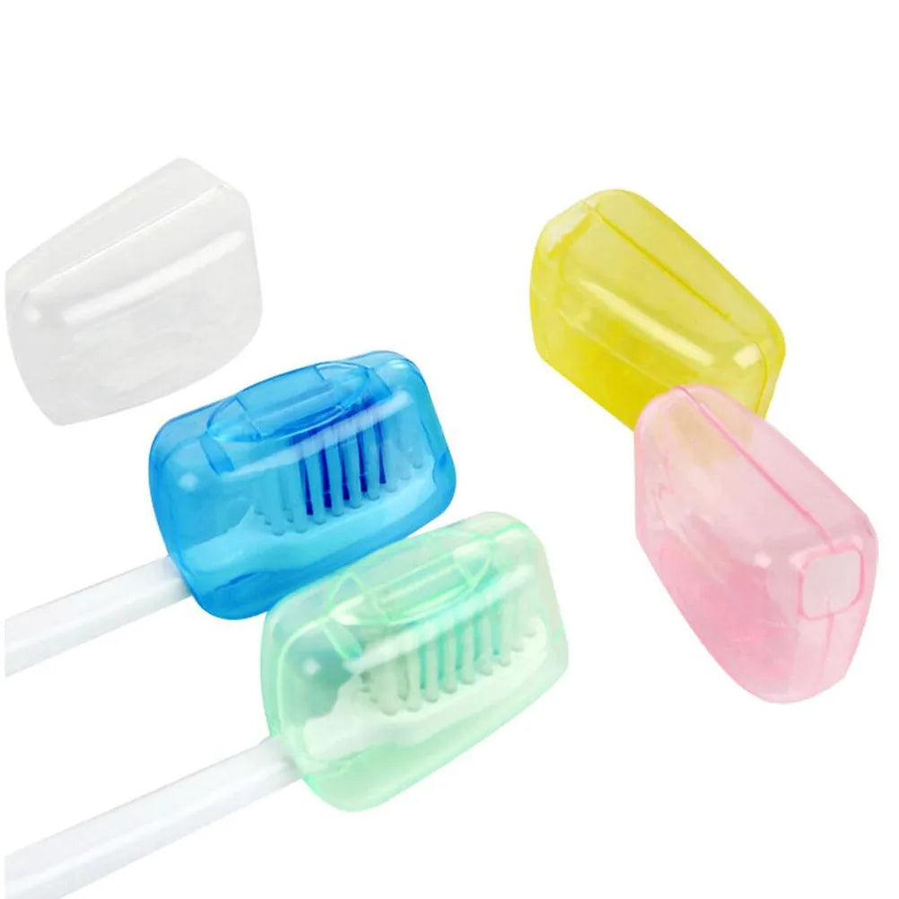 50 Pcs Toothbrush Cap Assortment Portable Cover for Hygiene Protective Travel Adults