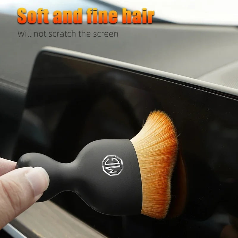 Car Interior Crevice Cleaning Brush Gap Dust Dash Air Vent Soft Bristle Detail Tool For MG ZS MG4 EV MG HS MG3 MG5 EV Marvel R
