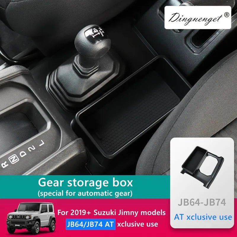 Car Gear Shift Storage Box Center Gear Storage Box Storage Box Is Suitable for Suzuki Jimny 2019+ AT Models