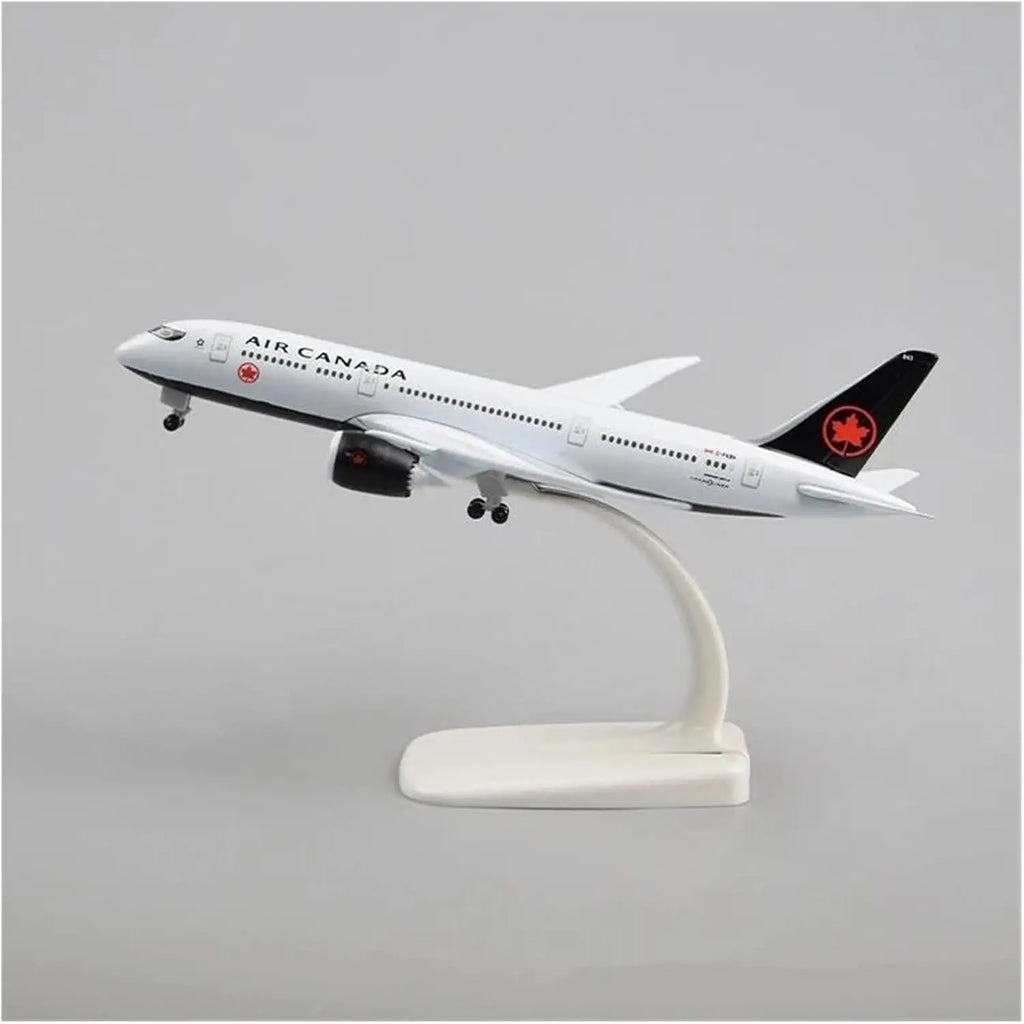 20CM 1:400 for B787 Canada Airlines Plane Diecast Alloy Aircraft Model Reception Area Ornament Suitable for Gift Giving