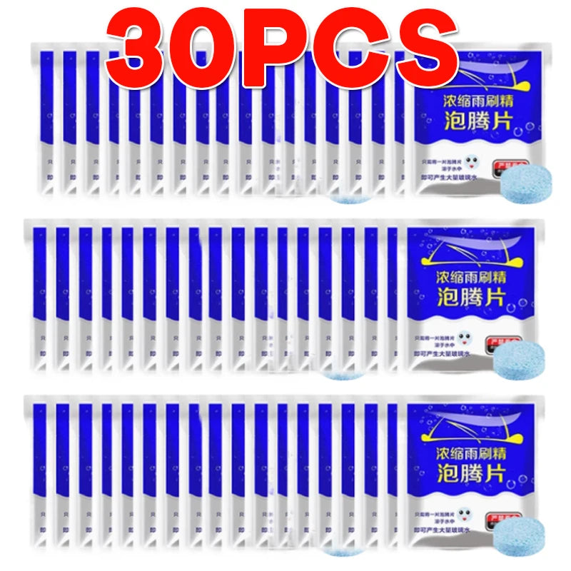50/30/20/10/5PCS PCS Car Effervescent Tablets Windshield Cleaner Windscreen Wiper Washing Window Cleaning Tabet Solid Washer