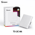 SONOFF TX Ultimate T5 Wifi Smart Touch Wall Switch 86/120 Type 1/2/3/4gang Switch Work With Alexa Google Siri Alice Smartthings