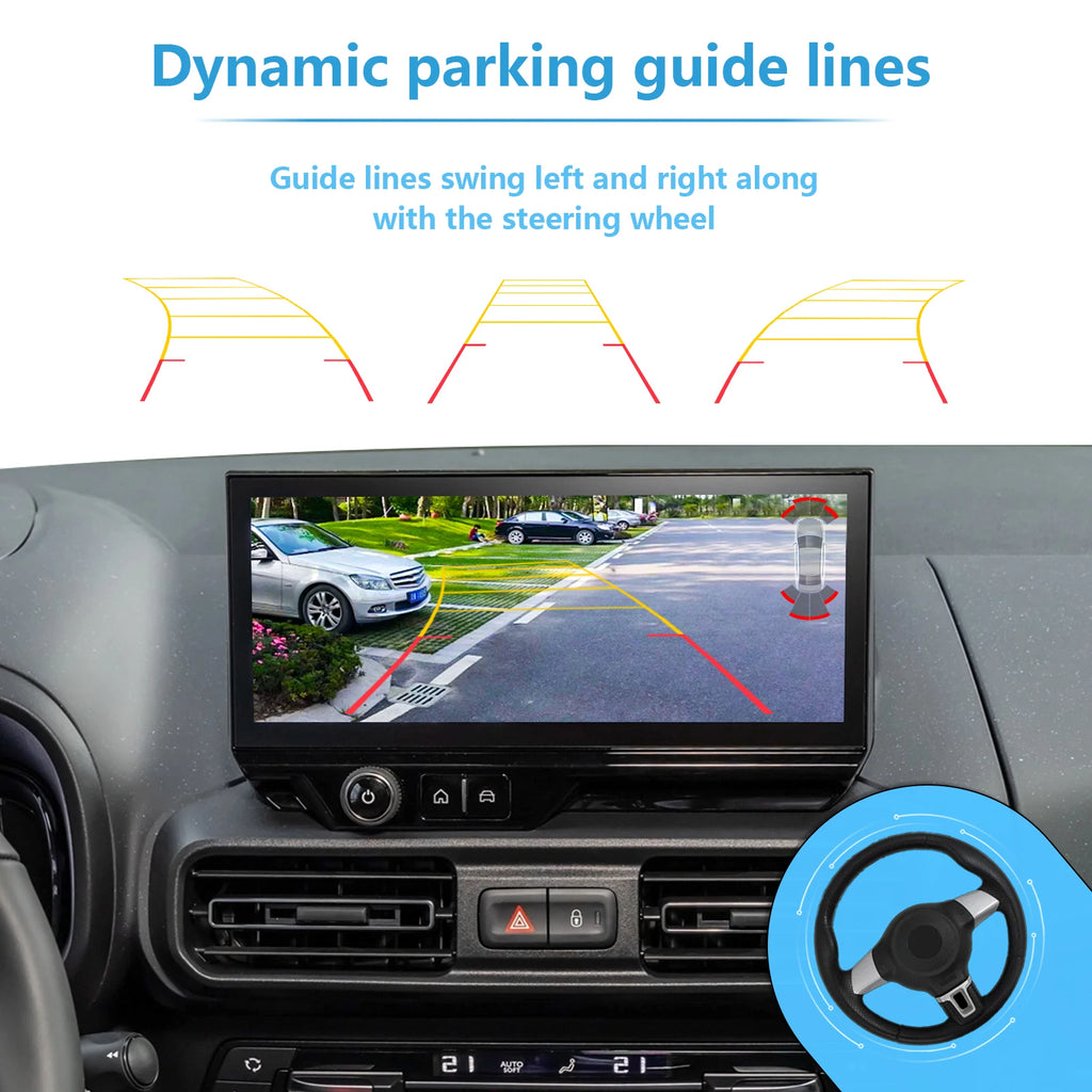 Backup Camera Module for Citroen Berlingo Peugeot Partner Rifter Expert Stellantis Opel Coombo Toyotao Proace City 2024-2025