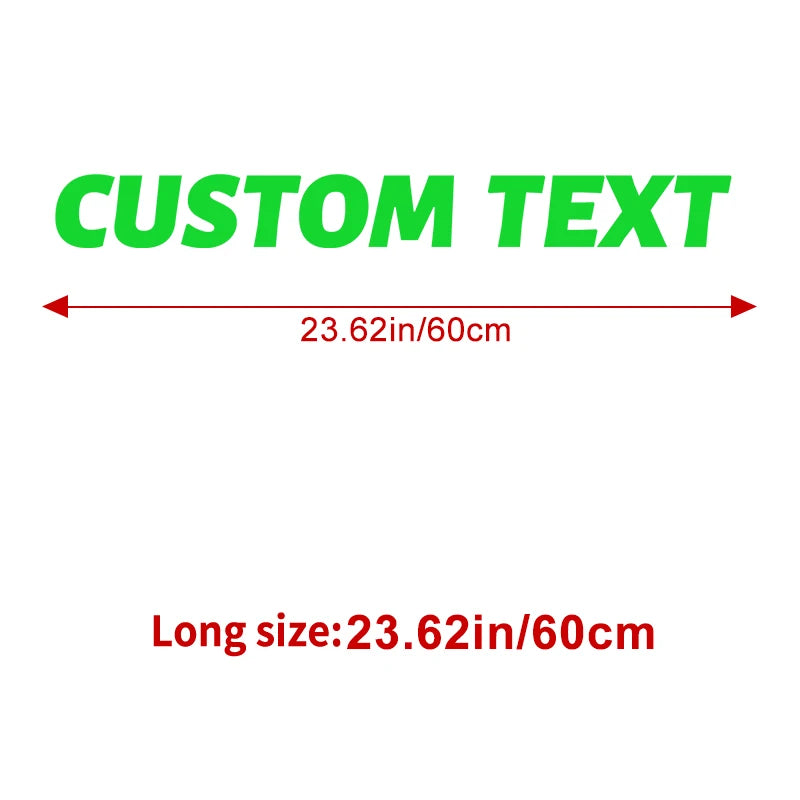 1PC Custom Only Text Car Stickers Front Banner Windshield Waterproof Personalized DIY Vehicle Boat Self-Adhesive Vinyl Decals