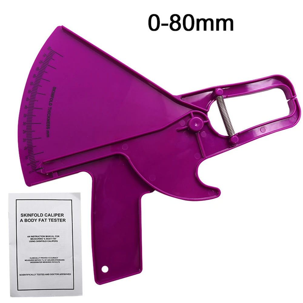 Precision Skinfold Caliper Measuring Body Fat 1.0 Mm Measure up to 80 Mm in Skin Fold Thickness 5 Colors Thickness Gauge Mini To