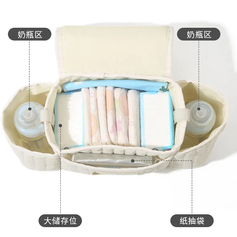 Bear Baby Diaper Bag Newborn Milk Bottle Holder Bags Mummy Storage Bag for Baby Stuff Collection Stroller Accessories Baby Care