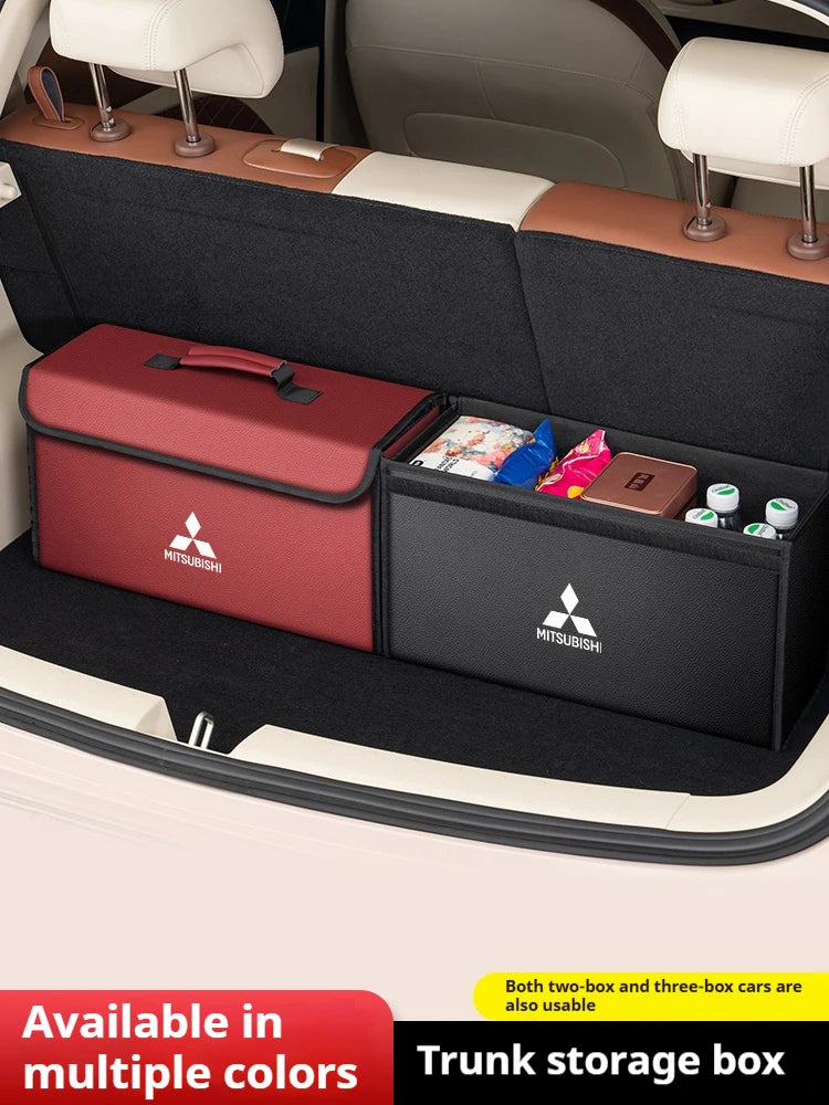 For Mitsubishi Outlander Pajero L200 Triton Colt Lancer EX Evolution X Car Trunk Storage Box Organizer Foldable Container Bag