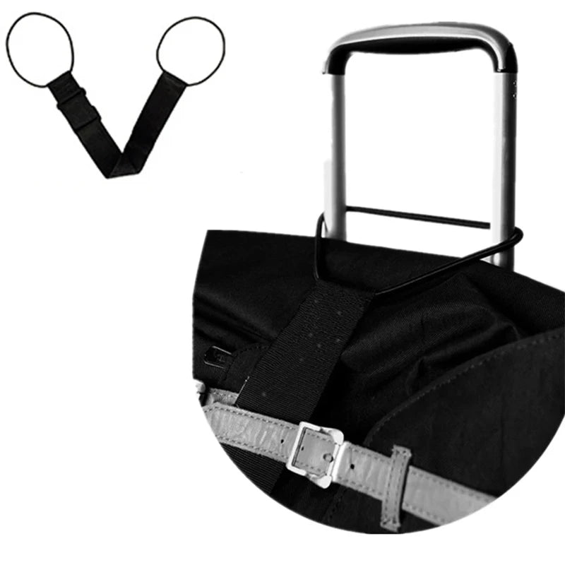 Elastic Adjustable Luggage Strap Carrier Strap Luggage Bungee Luggage Belt Suitcase Belt Travel Security Carry-on Strap