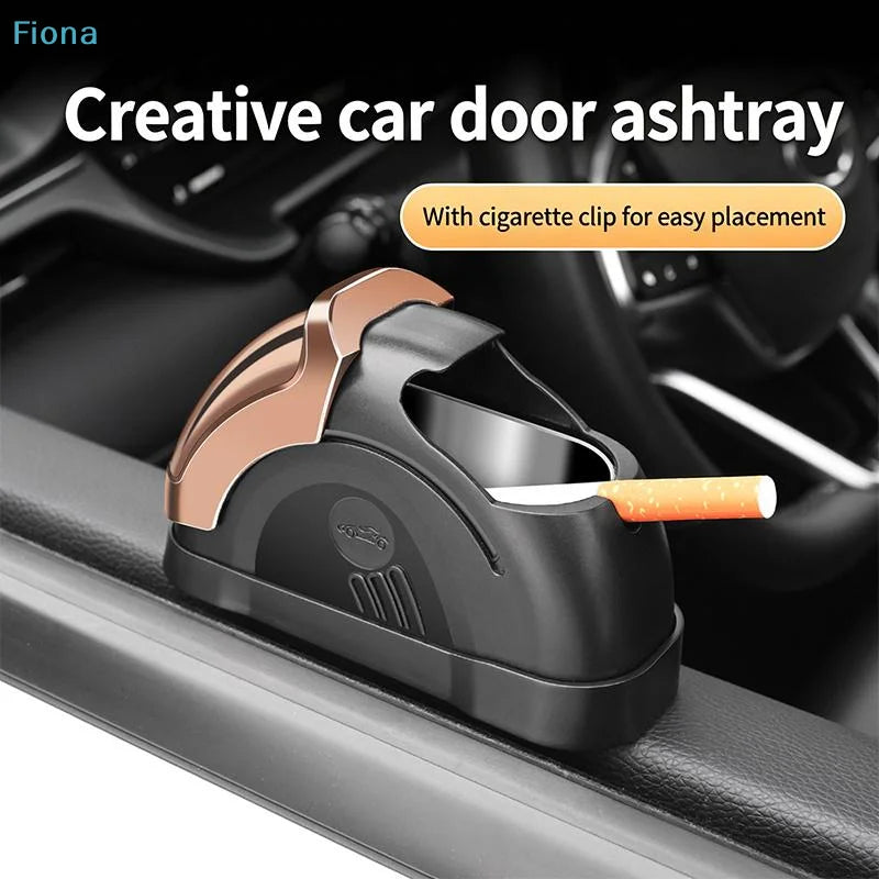 ✔Windproof Car Ashtray with Lid,Portable Auto Cigarette Ash Holder for Vehicle, Prevents Ash Flying