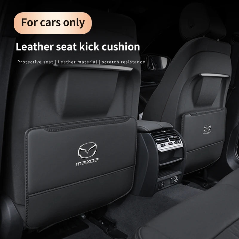 Mazda 3 5 6 SKYACTIV Axela Atenza CX30 CX5 CX8 CX9 MX5 RX8 RX7 BT50 Car Seat  Back Storage Bag Anti-wear Backrest Anti-kick Pad